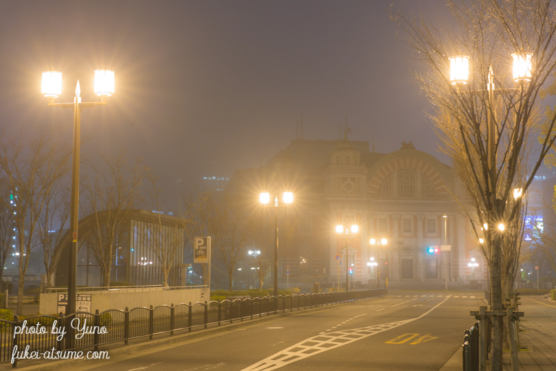 大阪・中之島・中央公会堂・霧・濃霧注意報・霧の都・夜景